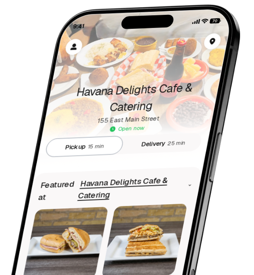 Havana Delights Cafe & Catering app preview